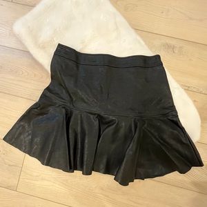 Forever 21 Faux Leather Mini Trumpet Skirt